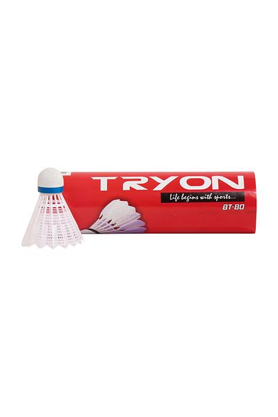 TRYON Μπάλα μπάντμιντον με κεφαλή μανιταριού νάιλον 6 τεμαχίων
