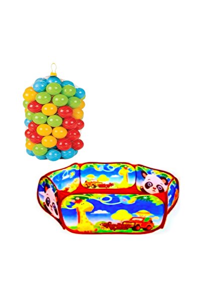 VARDEM OYUNCAK Katlanabilir Oyun Havuzu + 50 Top(6 cm)