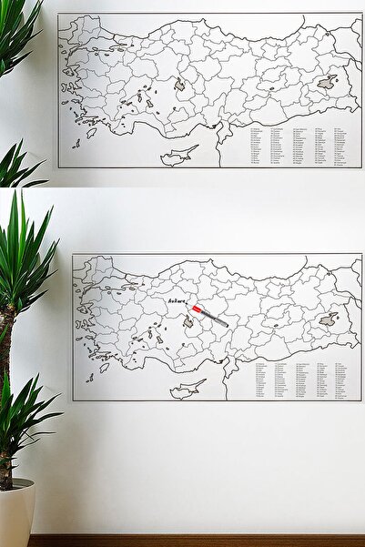 Buffer Türkiye Haritası Duvar Stickerı (110 x 56 cm)