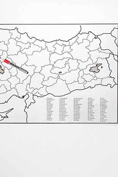 Buffer Türkiye Haritası Duvar Stickerı (110 x 56 cm)