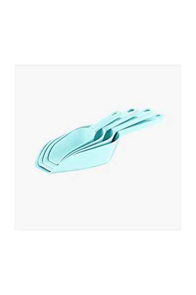 Tuğra Set of 4 Quality Plastic Spice Shovel and Measuring Spoon