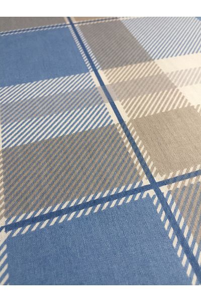 Lief Home Унисекс синя памучна калъфка за възглавница 50x70, 2 части