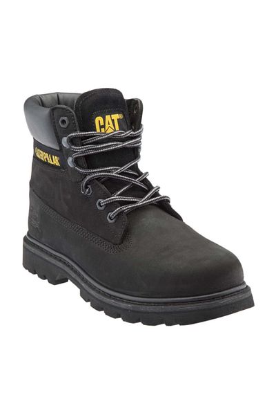 Caterpillar Colorado Ανδρικές Δερμάτινες Μπότες Casual Μαύρες