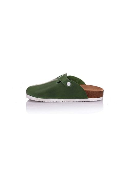 Moosefield Papuci de damă din piele naturală verde deschis