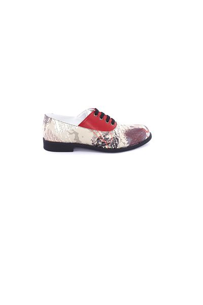 Streetfly Pantofi oxford imprimați