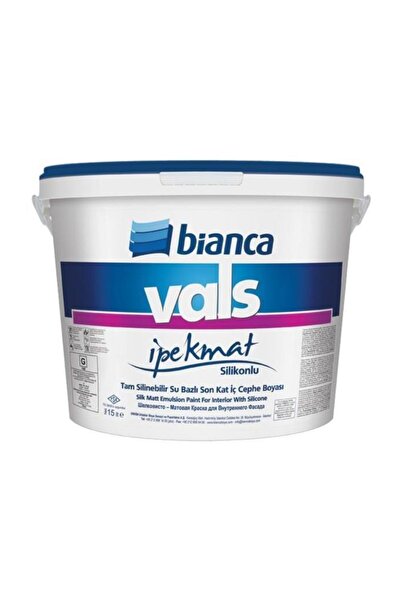 Bianca Vals Ipek Mat Silikonlu Tam Silinebilir 7.50 Lt 0752 Paris Grisi