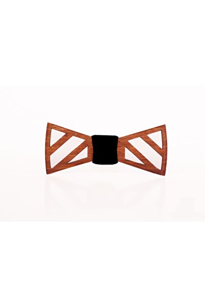 Tezgah İstanbul Geometric Patterned Wooden Bow Tie
