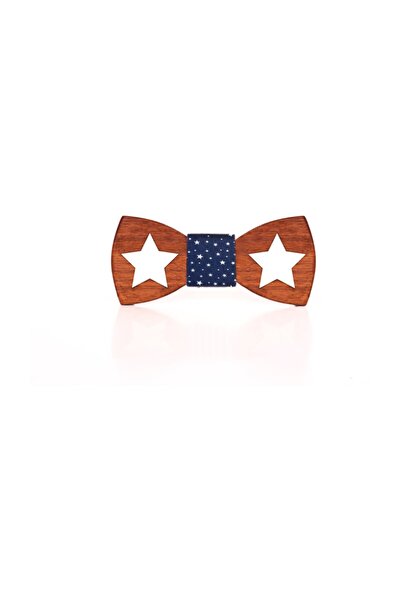 Tezgah İstanbul ربطة عنق خشبية للأطفال على شكل نجمة