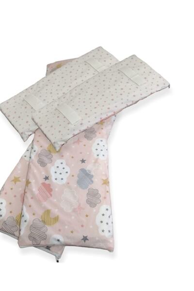 Bebek Özel حماية حافة سرير الأطفال مقاس 80x130 لسرير الأطفال (4 قطع) سالمون ه...