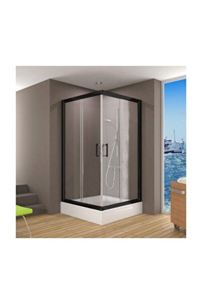 Duşakabincim 70x70 Cm Siyah Köşe Ve Dikdörtgen Kabin