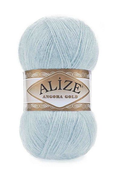 Alize Angora Gold 114 Yarn pentru tricotat manual de culoare albastru zână - 1 bucată