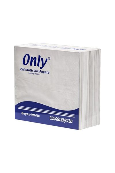 ONLY Double Layer Luxury Napkin White 33x31