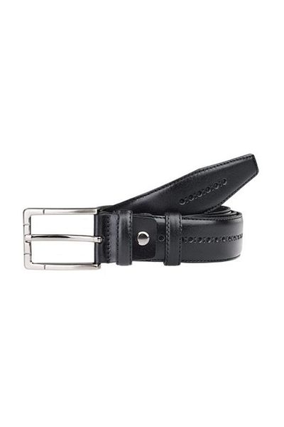 Deriza Ανδρική δερμάτινη ζώνη Sterio Black