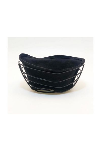 Narin Black Wire Oval Bread Bowl A60052 1 Piece