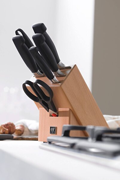 ZWILLING 8 Parça Blok Bıçak Seti - Doğal Ahşap Bloklu 35140-000-0