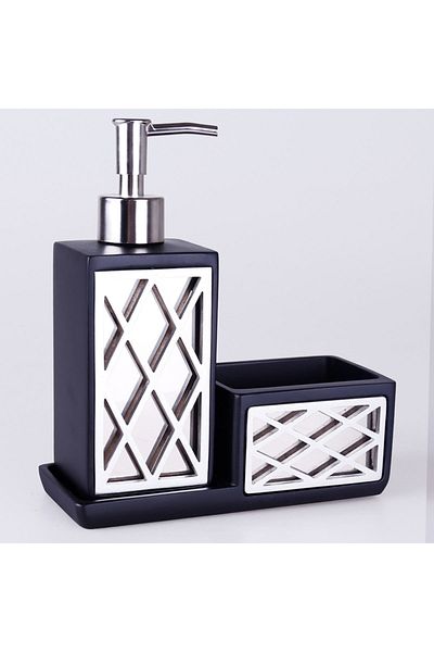 By Selim Felica Liquid Sponge Holder - μαύρο/ασημί