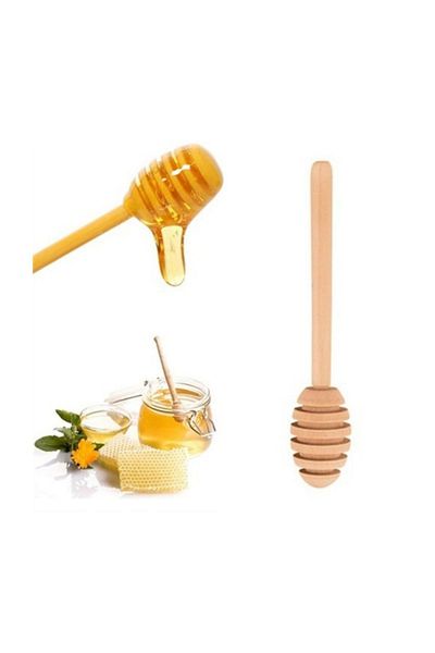 RoseRoi Set of 2 Wooden Honey and Jam Spoons