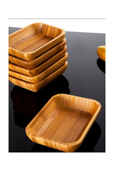 Bambum Lateria Bambu Çerezlik - Kahvaltılık Büyük 16 cm. 6 lı