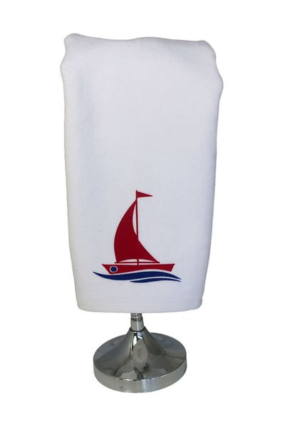 Ebsem - Marine Series 2-Piece Bathroom Kitchen Hand Towel Sets - Ship Pattern (2 Pieces)