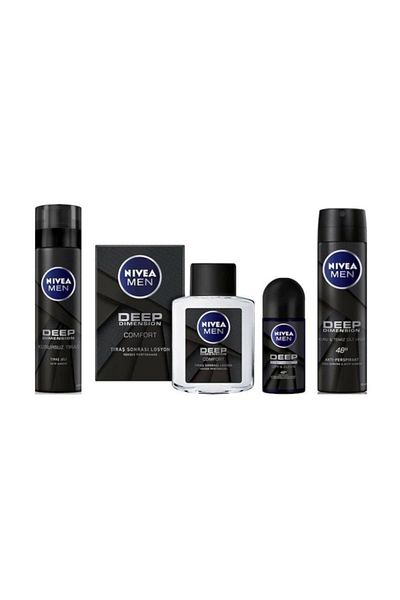 NIVEA Deep Dimension Men's Care Set of 4
