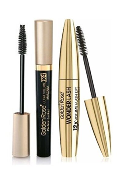 Golden Rose Perfect Lashes Maskara X4 Kat Dolgunluk + Wonder Lash X12 Volume ...