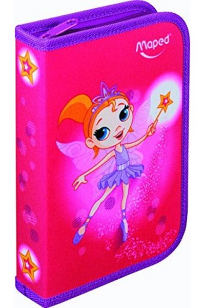 Maped Pencil Case 2 Compartments - Full School Supplies - Fairy Girl3154149678129
