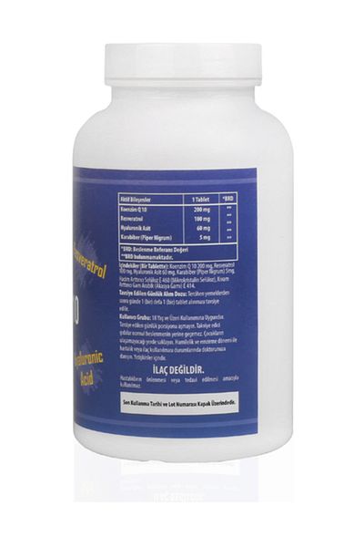 NCS Coenzyme Q-10 Hyaluronic Acid Resveratrol Piper Nigrum 180 Tablet 3 Boxes 540 Tablets