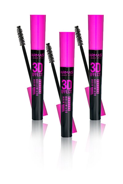 Farmasi 3d Effect High Defitinition Maskara-10ml 3 Adet
