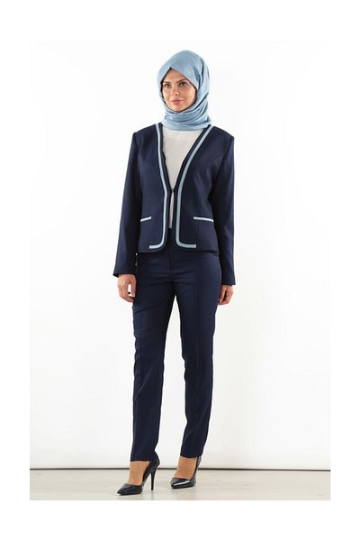 SORALLİNE Trousers Classic Office, slim leg with pockets, lycra fabric.