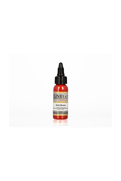 XLINETATTOO 1 Oz Xlinetattoo Dark Brown Dövme Boyası - 30ml Kahverengi Dövme ...