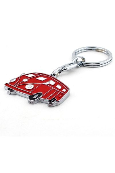 Solfera Vosvos Minibus T1 Red Metal Keychain Kc807
