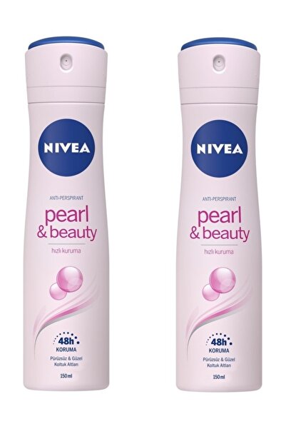 NIVEA Beauty Pearl Inci Özleri Sprey Deodorant 150 Ml Kadın 2'li Set