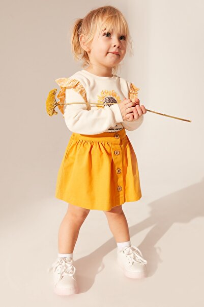 LC Waikiki Baby Girl Orange Fpg Skirt