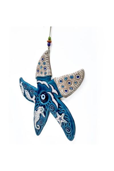 CajuArt Декоративна керамічна велика зірка у вигляді прикраси для дверей