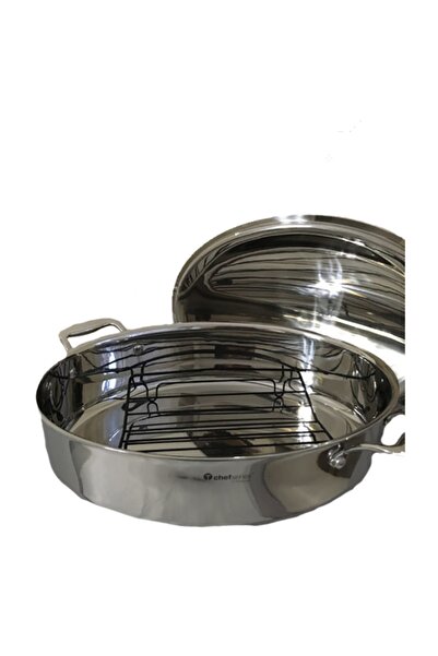 Tupperware Chef Serisi Kuğu 9lt. Oval Izgara Tencere 27.9/40.6