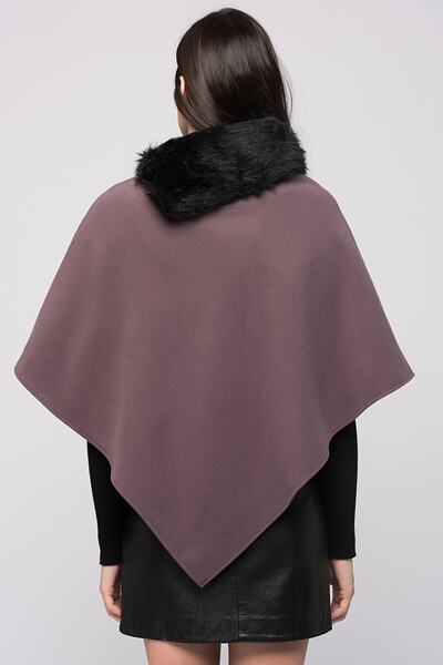 Pitti Women's Open Plum Poncho 70057.