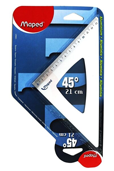 Maped Alüminyum Gönye Hipotenüs 21 Cm 45 Derece 3154141204210