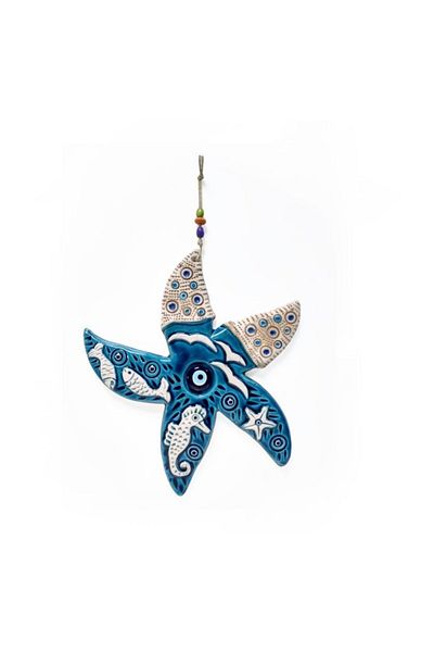 CajuArt Decorative Ceramic Large Star Shaped Wall Door Ornament
