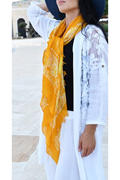 Bohemian Silk Mustard Shawl 1601036/015