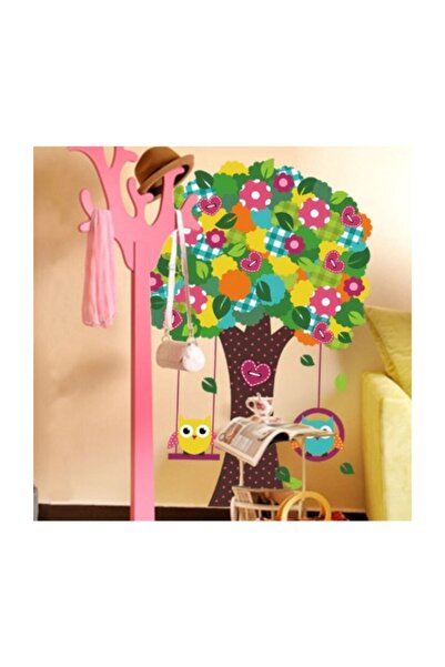 cosy home gift ديكور جدار غرفة الأطفال والرضع، ملصق قلب شجرة ملون من مادة PVC