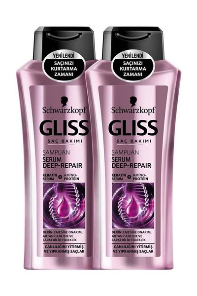 Gliss Serum Deep Repair - 360 Ml x 2 Shampoo