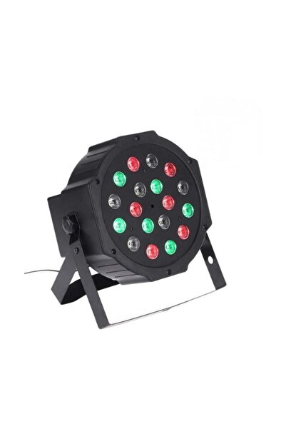 Eksprespazar Led Par 18 Ledli Dj Disco Sahne Aydınlatması Işık Robotu