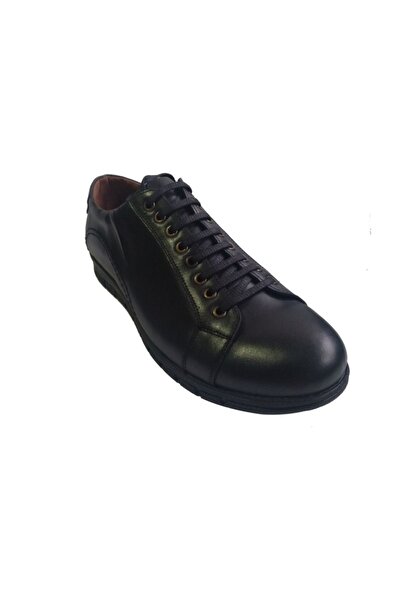 İmerShoes Чоловічі шкіряні черевики на шнурівці, чорні, розміри 45-46-47-48-49