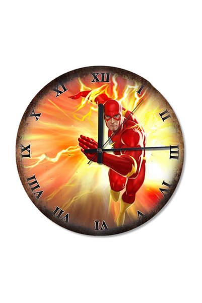 Cakatablo 30 cm Diameter Flash Roman Numeral Flowing Wall Clock