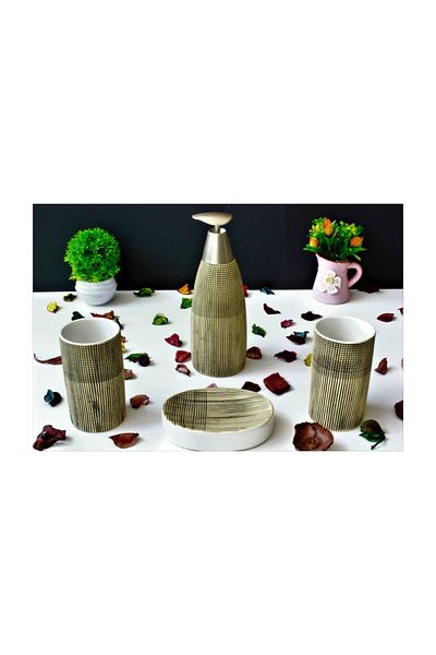 Ün-Ev Ceramic Luxury Bathroom Set of 4