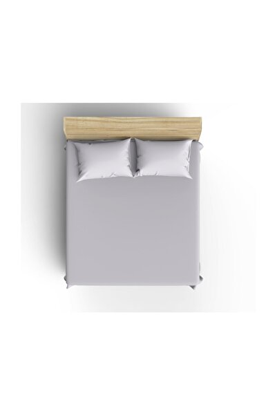 makiteks Açık Gri Battal Boy 200x200 Lastikli Çarşaf Takımı