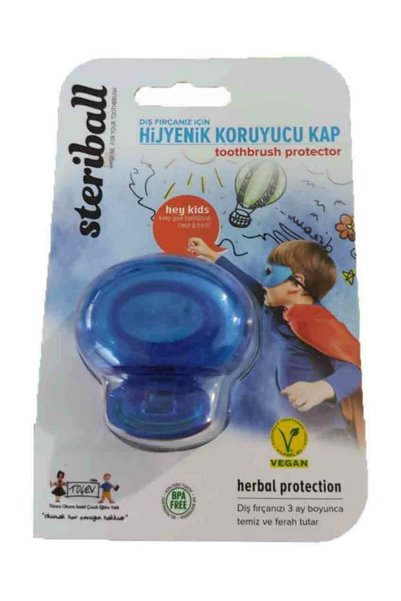 Steriball Boy's Blue Toothbrush - Protective Cap
