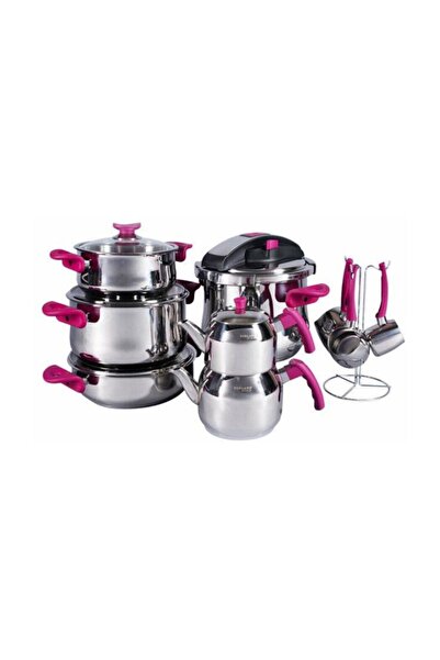 Porland Çeyiz Seti Luxry 16 Parça Vişne