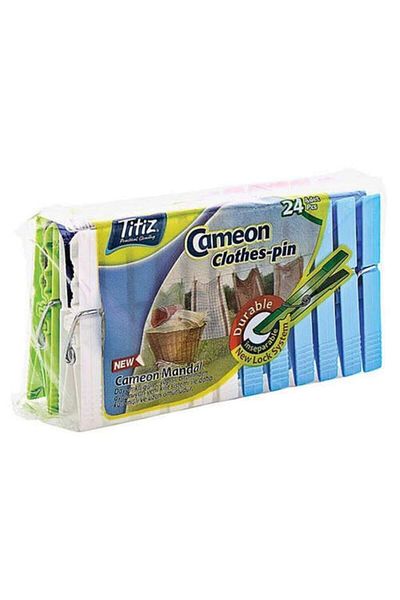 Titiz Plastik Titiz Cameon 24-Piece Plastic Pegs - TP-671