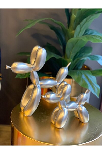 SNM Home Decoration SNM HOME DECORATİON- Dekoratif Polyester 2'li Gümüş Balon...